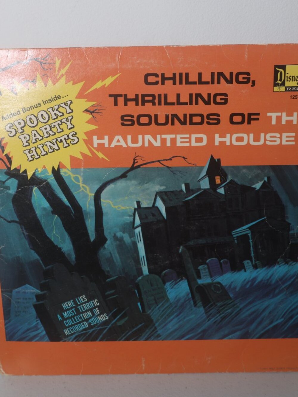 Disney Chilling Thrilling Sounds Of The Haunted House LP Vinyl Disneyland 1964